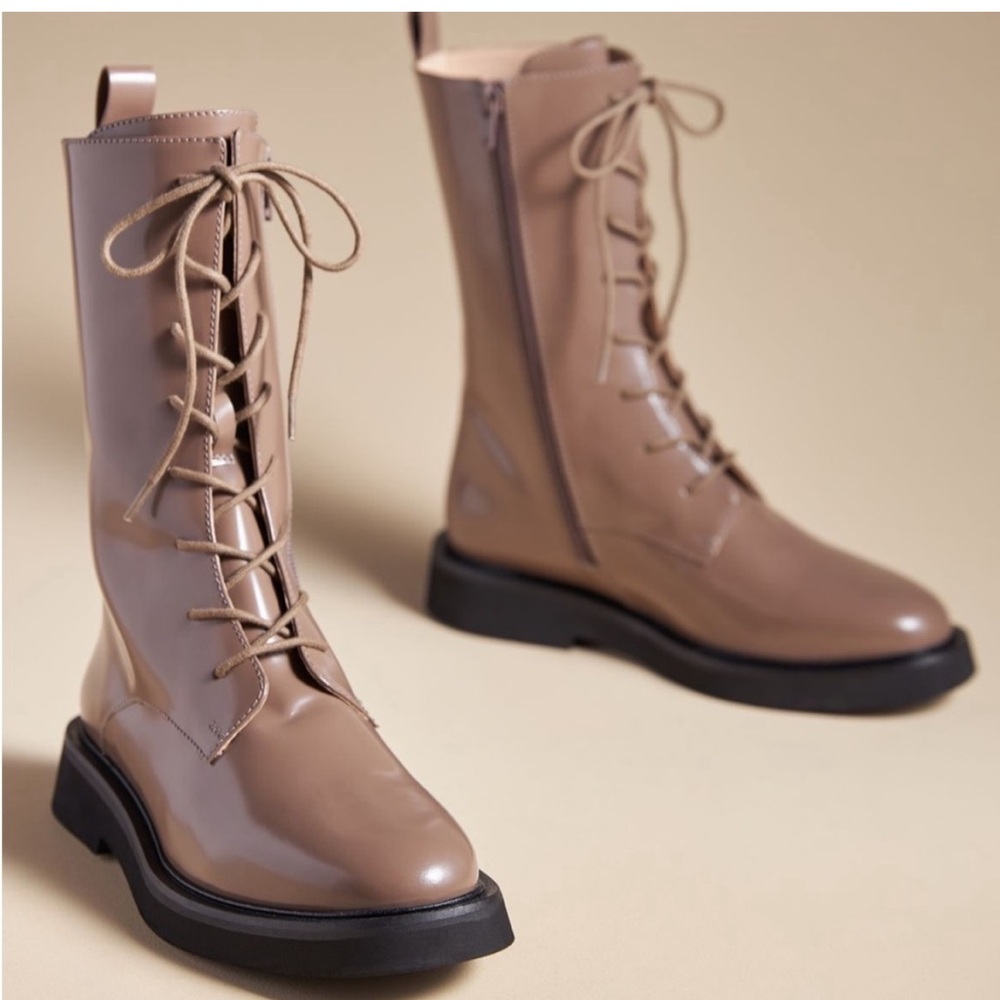 Anthropologie Pilcro Lace Stompy Boots New In Box
